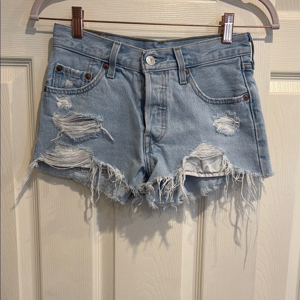Distressed Denim Women Shorts